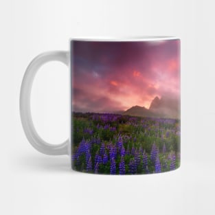 Lupins under the Midnight Sun Mug